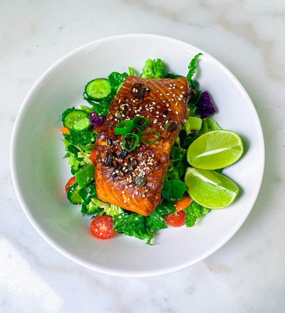 Glazed Salmon Salad