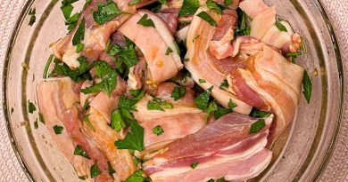 Garlic and Parsley Grilled Pork Belly