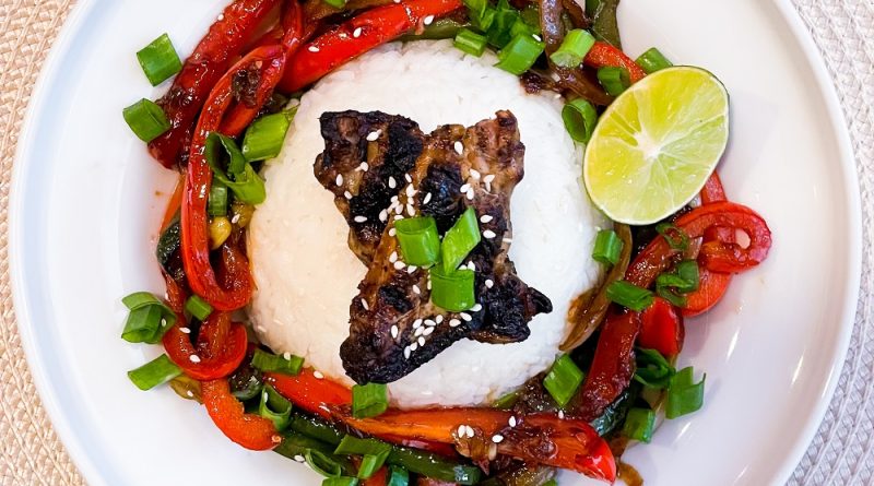 Honey Garlic Stir-Fry With Grilled Wingettes