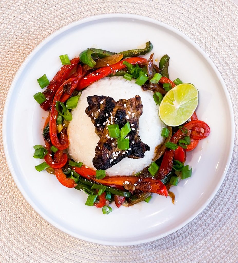 Honey Garlic Stir-Fry With Grilled Wingettes