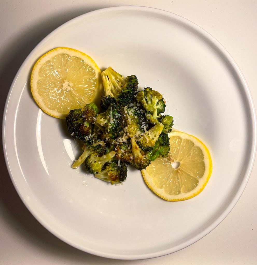 Roasted Broccoli with Lemon and Parmesan