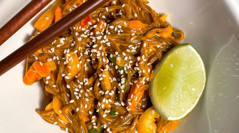 Spicy Soba Noodles with Thai Vegetables