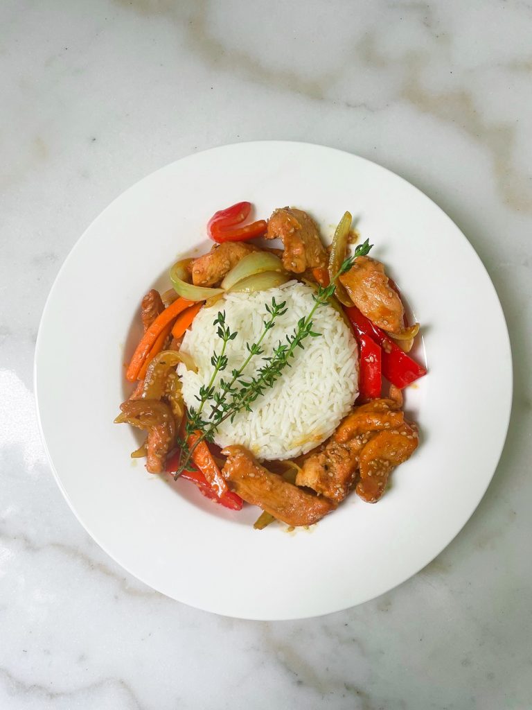Beer-infused Chicken Stir-Fry