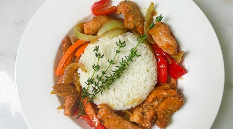 Beer-infused Chicken Stir-Fry