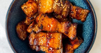 Crispy Pork Belly in Gochujang Sauce