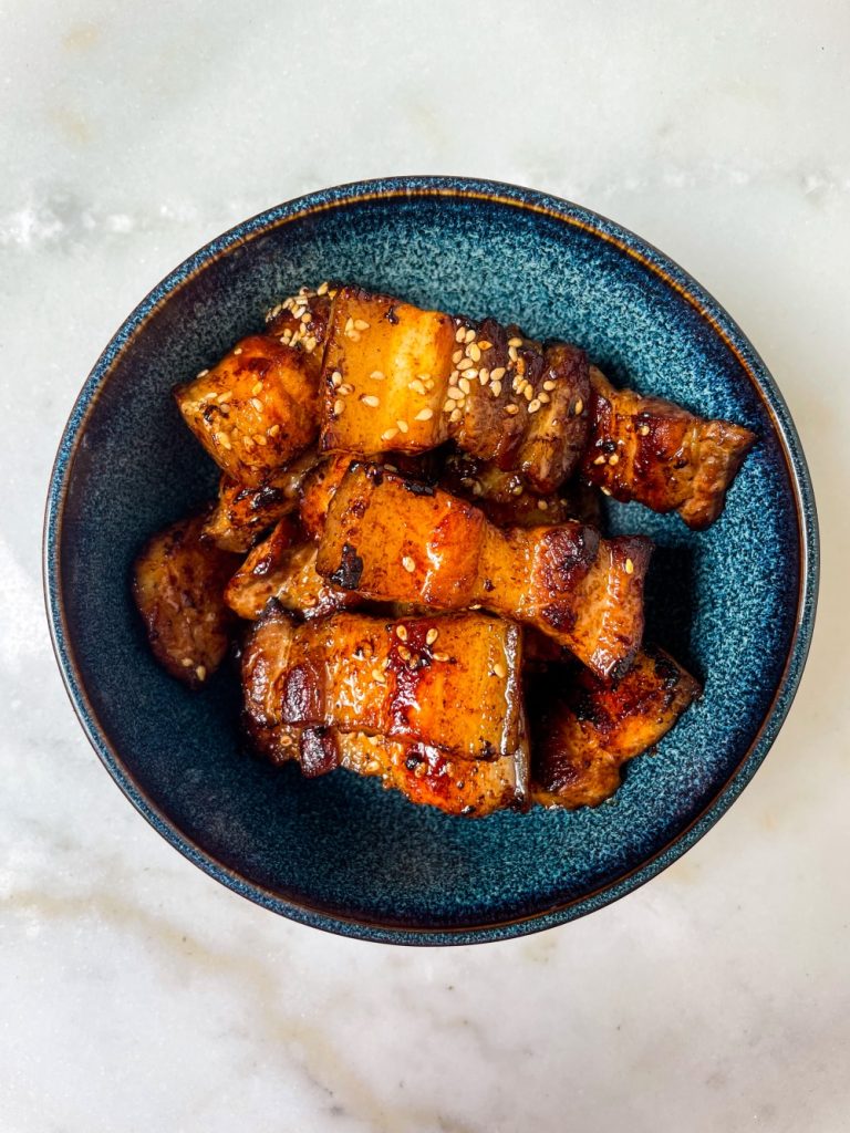 Crispy Pork Belly in Gochujang Sauce