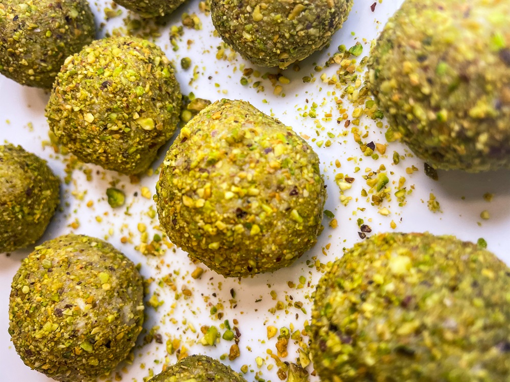 Pistachio Coconut Ladoo