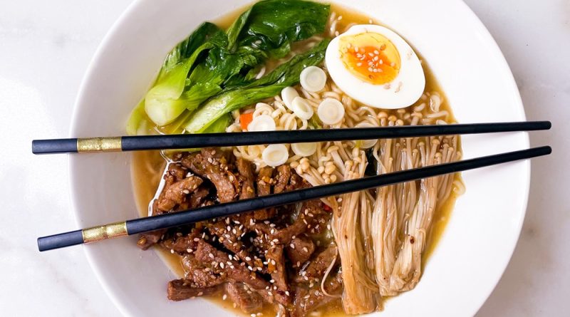 Savory Beef Ramen Bowl