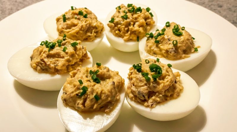 Sprat-Stuffed Eggs