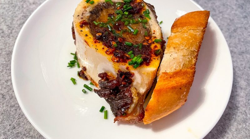 Honey and Chilli Roasted Bone Marrow
