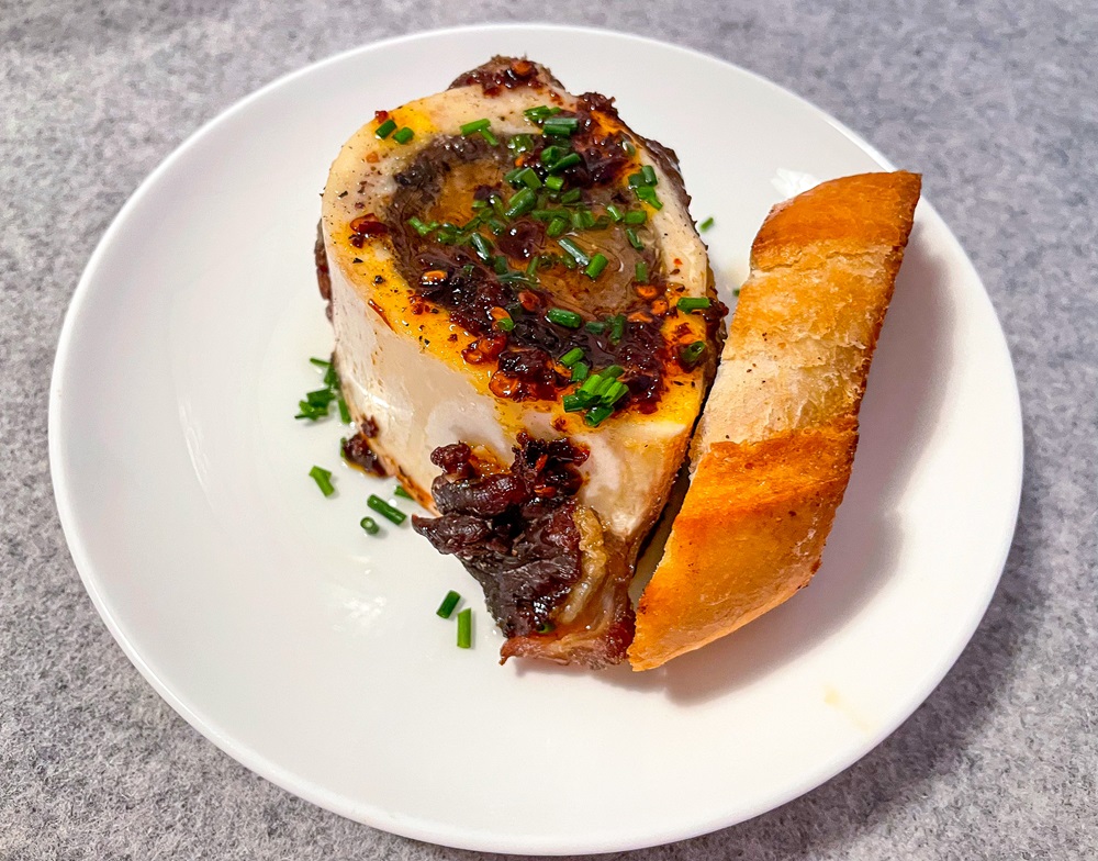 Honey and Chilli Roasted Bone Marrow