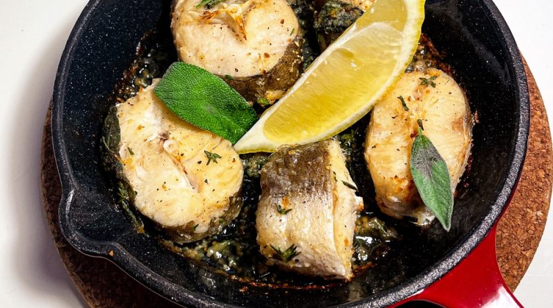 Herb-Infused Baked Pike