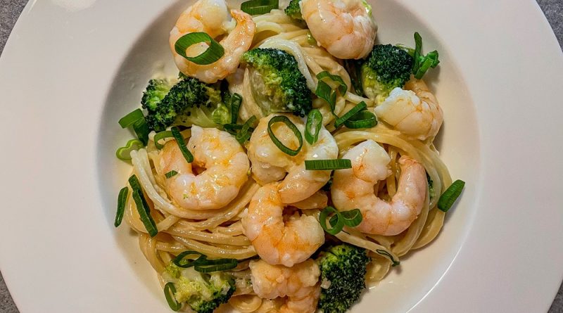 Creamy Shrimp and Broccoli Pasta