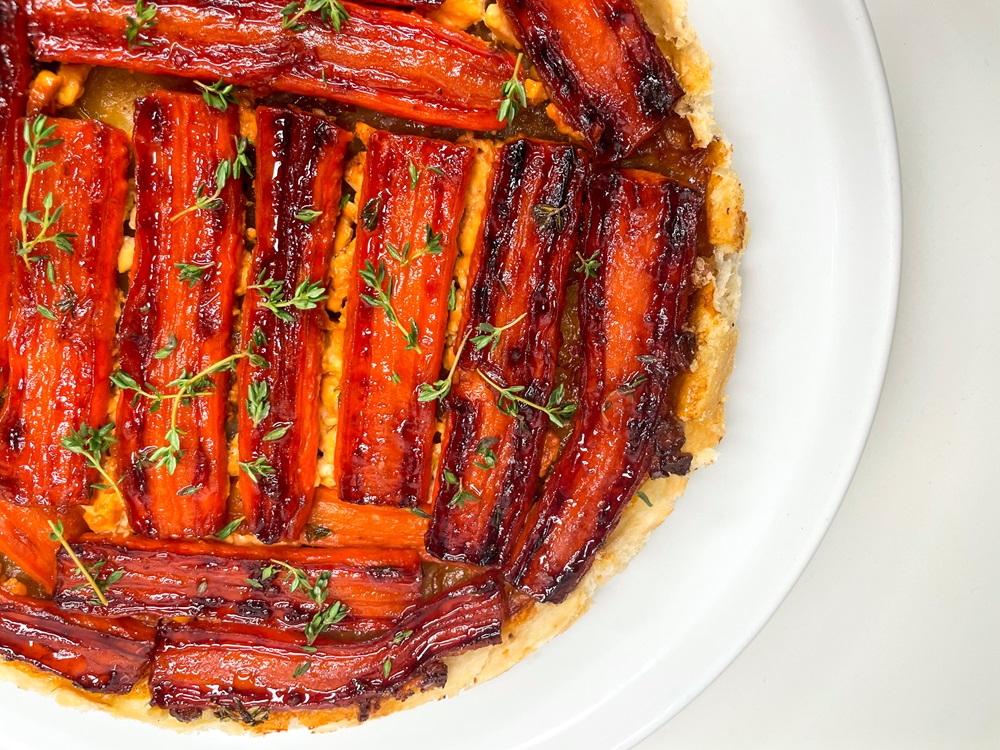 Caramelized Carrot Tart Tatin