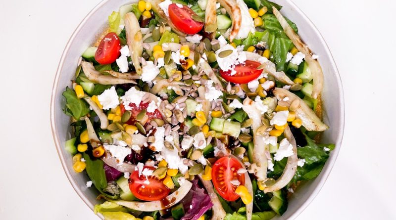 Delightful Summer Salad with Goat Cheese and Seeds