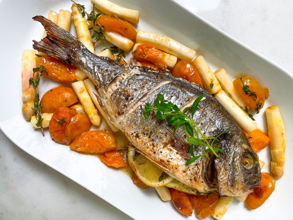 Oven-Baked Dorada with Lemon and Estragon