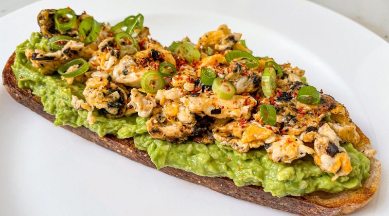 Avocado Egg Toast with a Spicy Twist