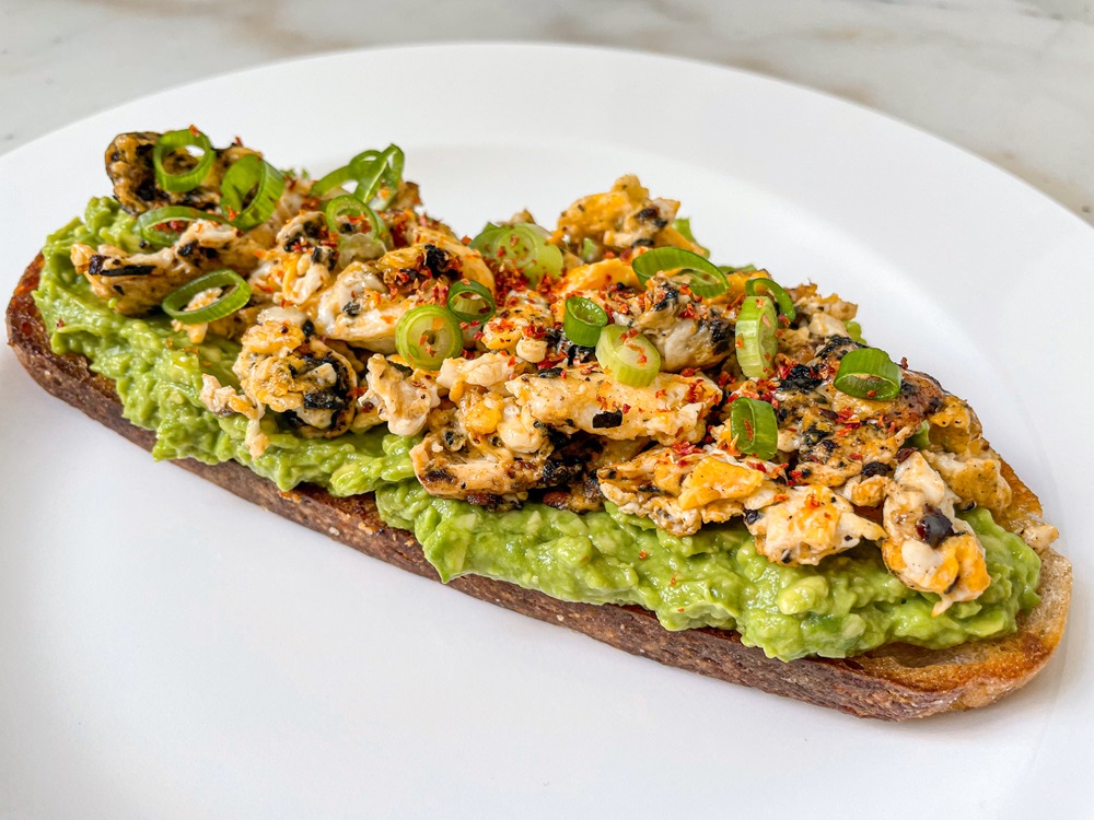 Avocado Egg Toast with a Spicy Twist