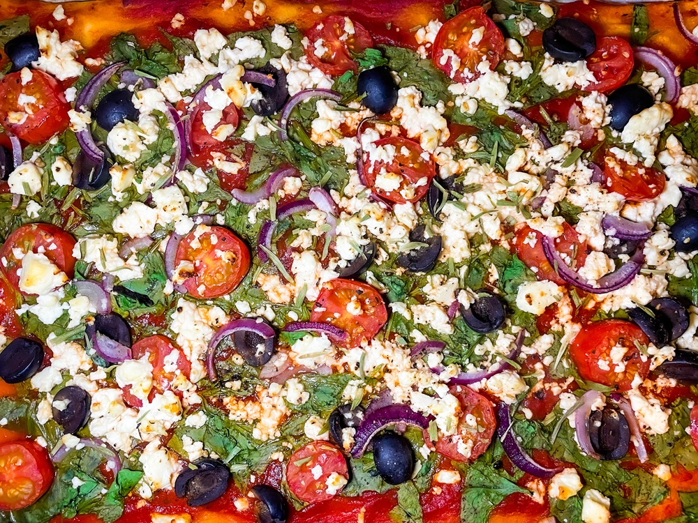 Feta & Spinach Pizza