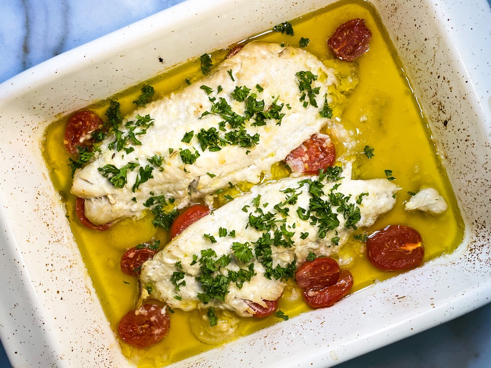 Mediterranean-Style Baked Fish