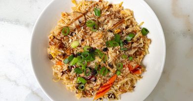 Easy Vegetable Fried Rice with Egg and Hoisin Twist