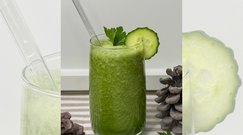 Refreshing Detox Drink with Cucumber and Ginger