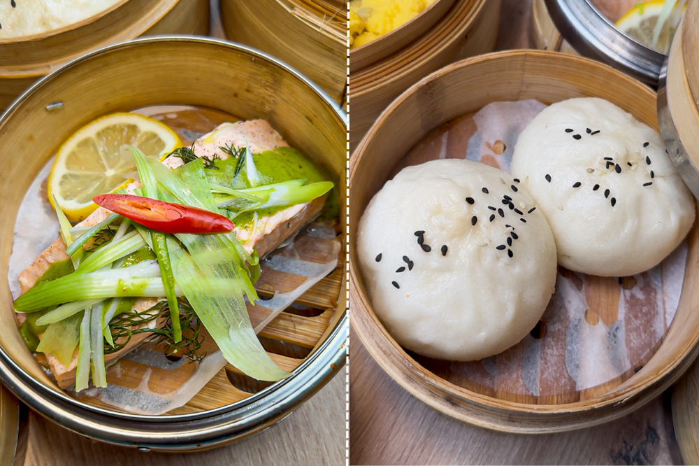 Salmon and Bao at Spree Fumée