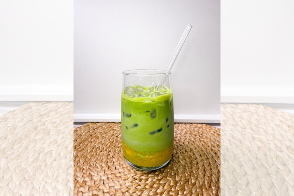 Mango Matcha Iced Latte