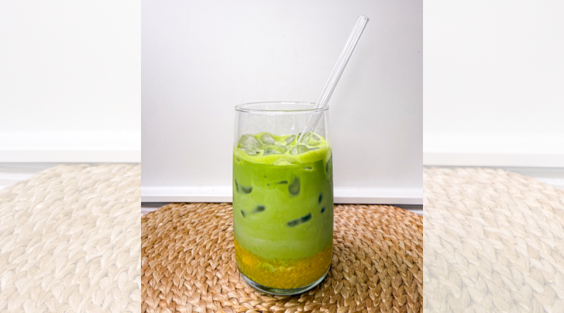 Mango Matcha Iced Latte
