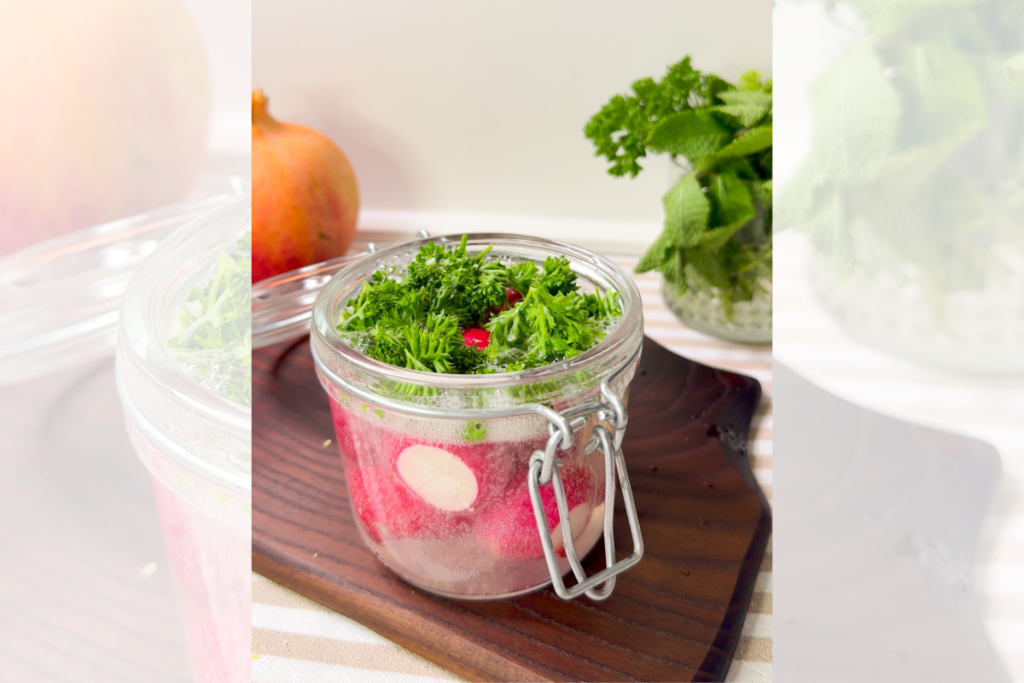 Pickled Radishes in Mineral Water