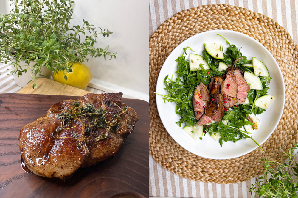 Pan-Seared Lamb Shoulder with Lemon & Thyme