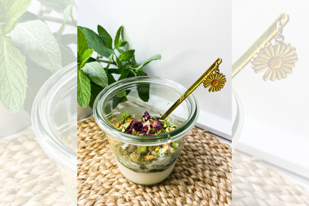 Greek Yoghurt Parfait with Cucumber Granita