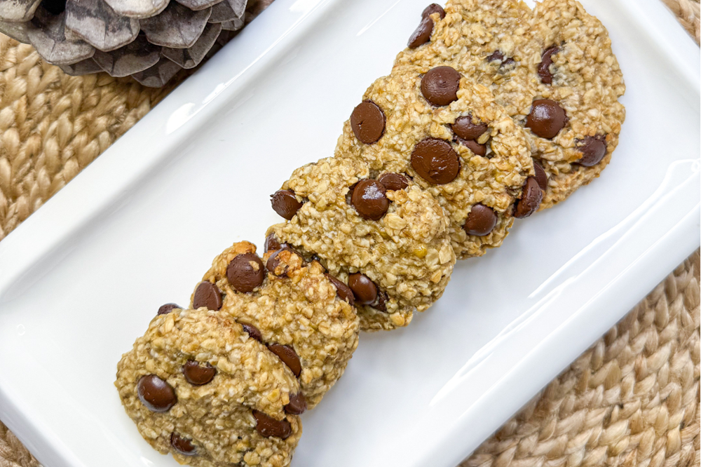 Banana Oat Chocolate Chip Cookies