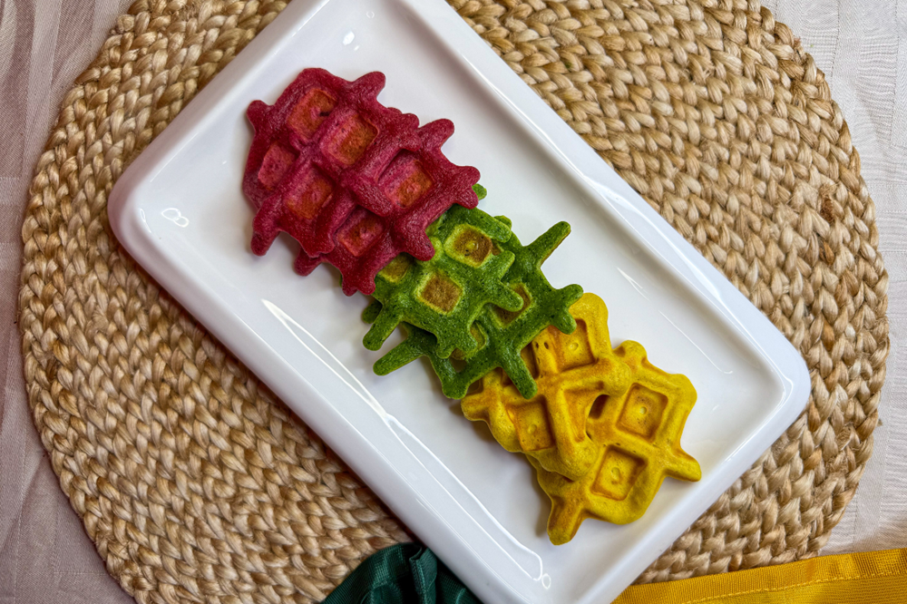 Tri-Color Waffles