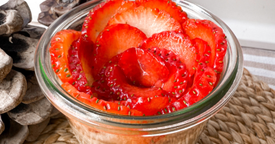 Chocolate Mousse with Strawberry Rose