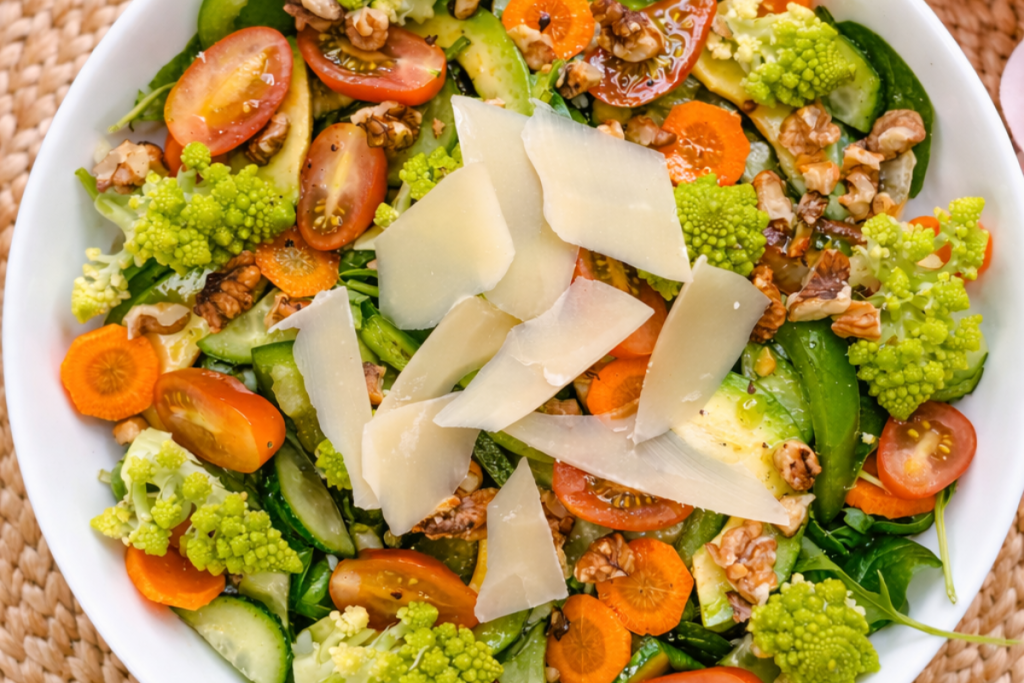 Crunchy Garden Bowl with Honey Vinaigrette